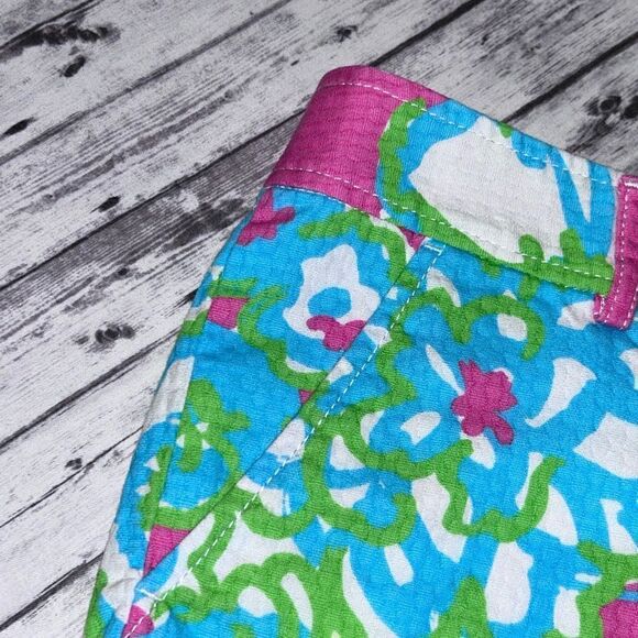 Lilly Pulitzer Buttercup Scallop Hem Shorts A Delicacy - Picture 5 of 11